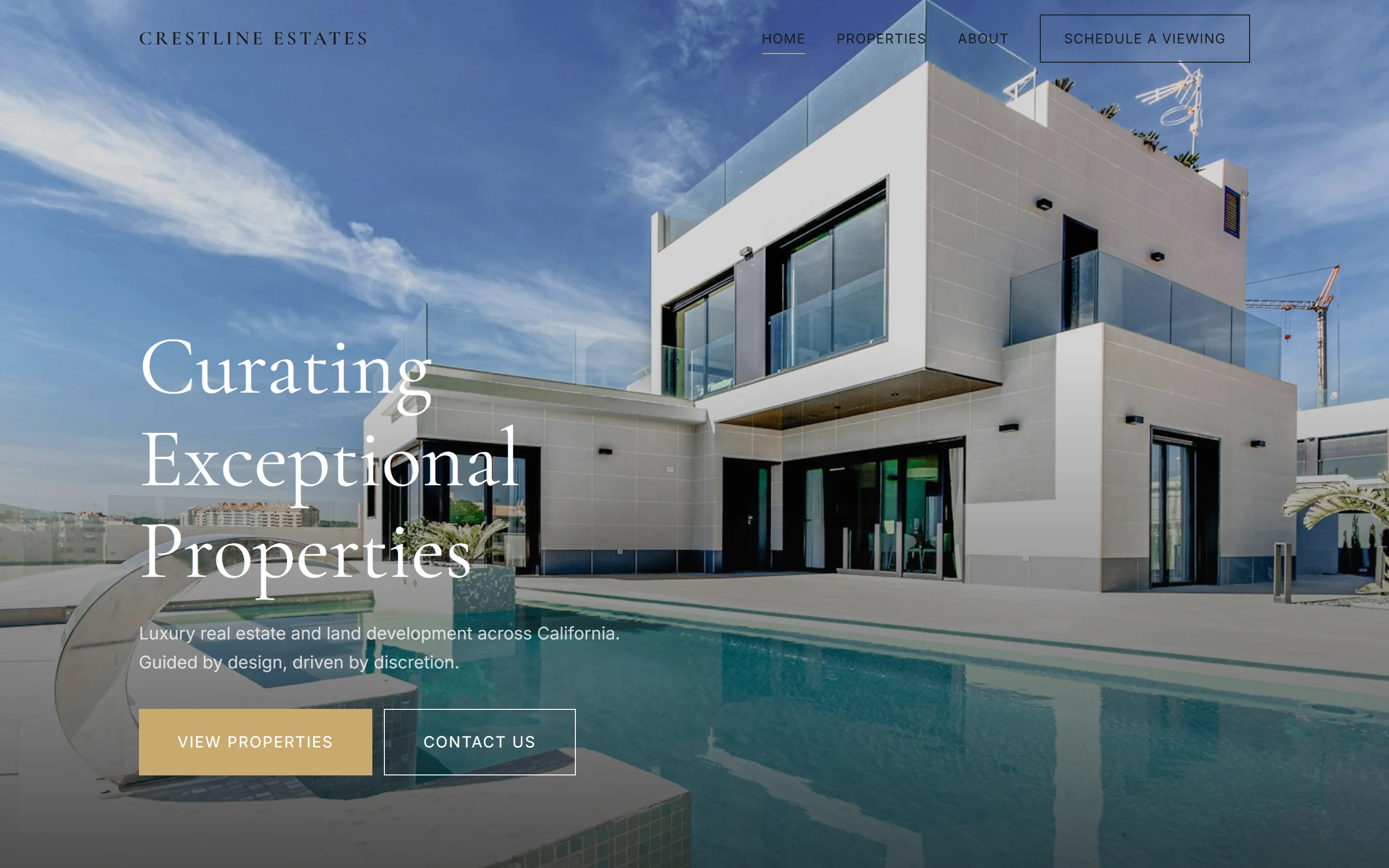 Crestline Real Estate website