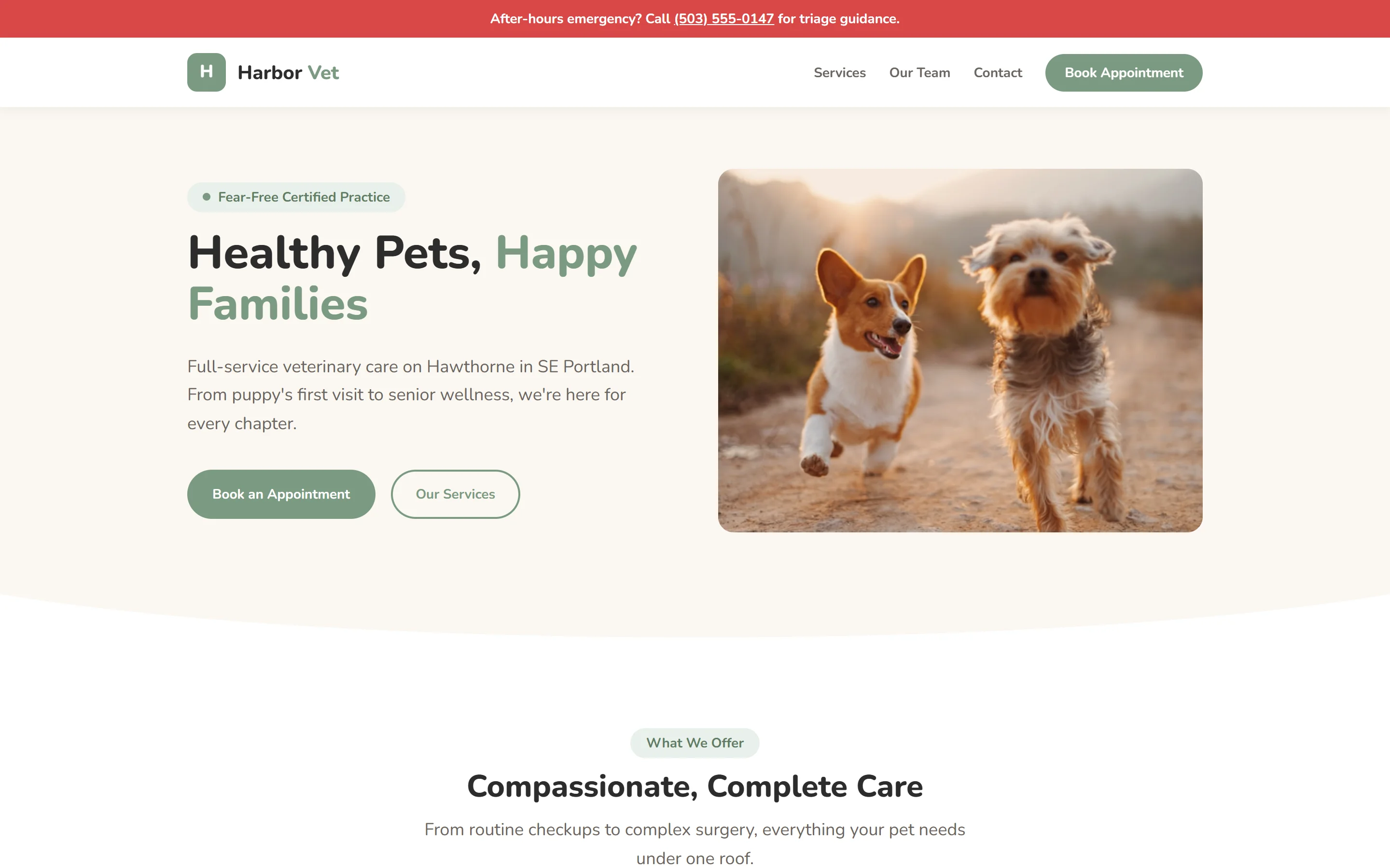 Harbor Medical website