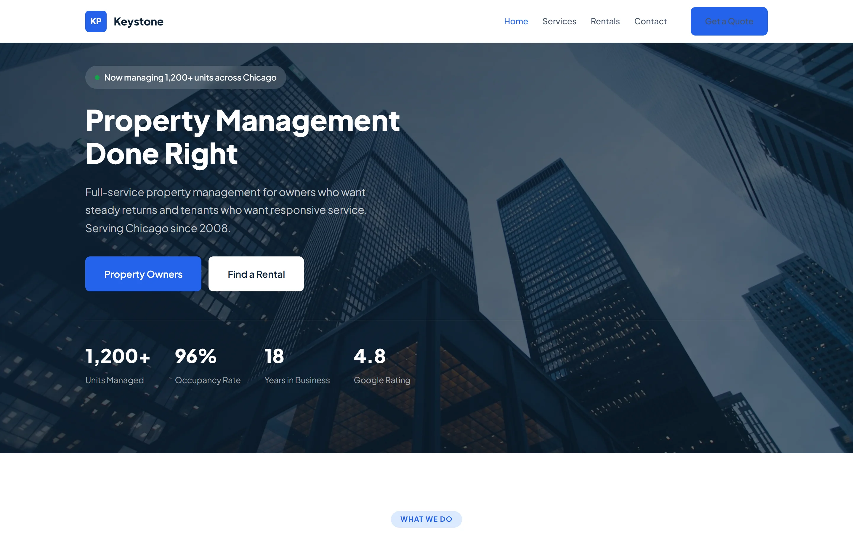 Keystone Properties website