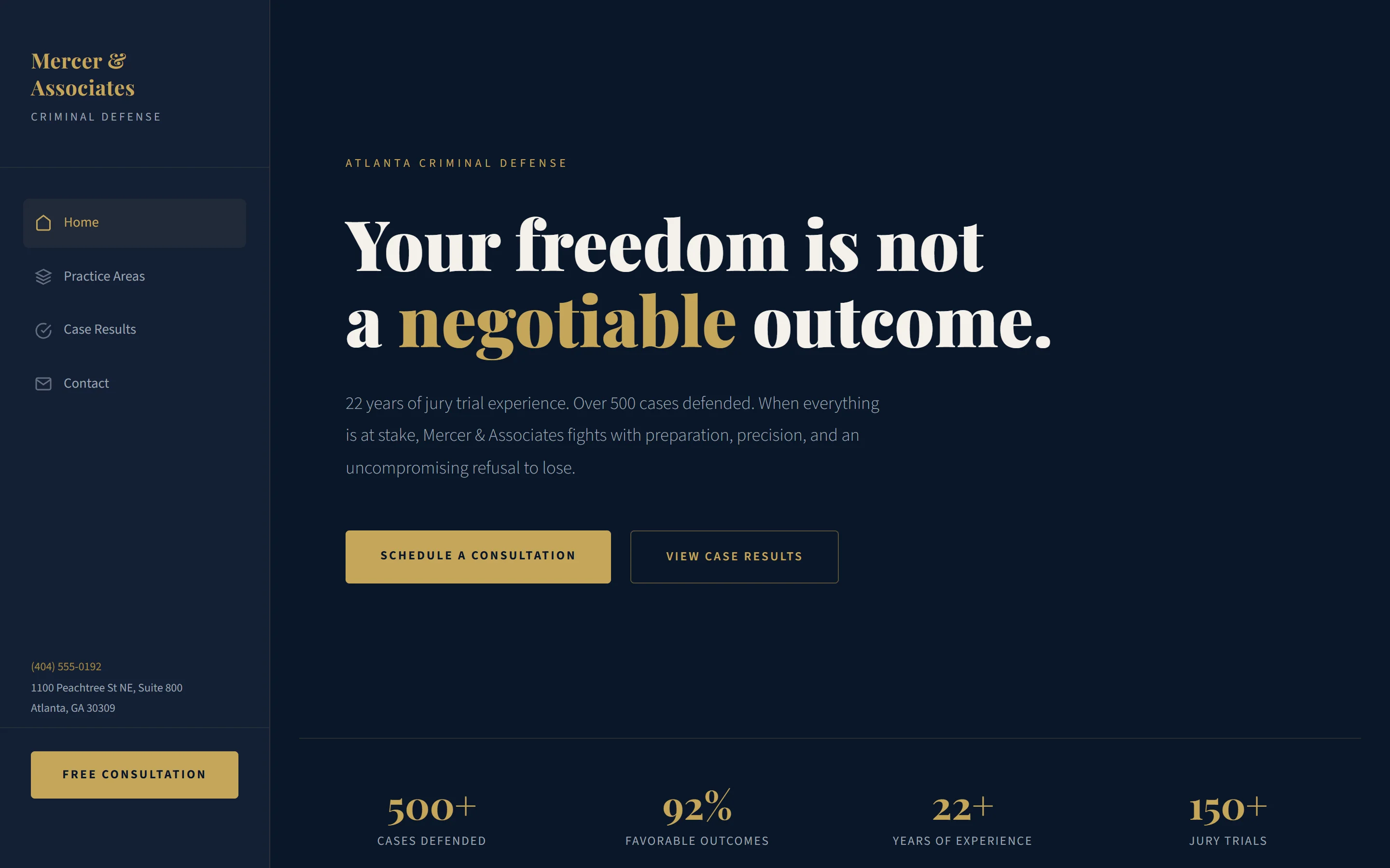 Mercer and Associates website